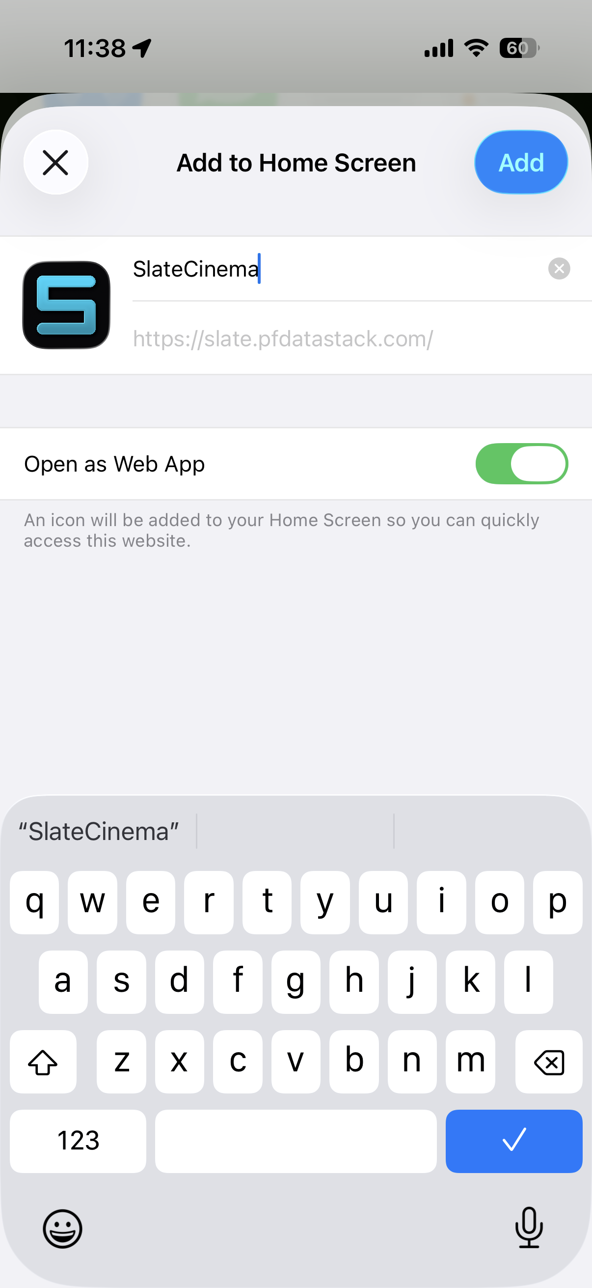 Add to Home Screen